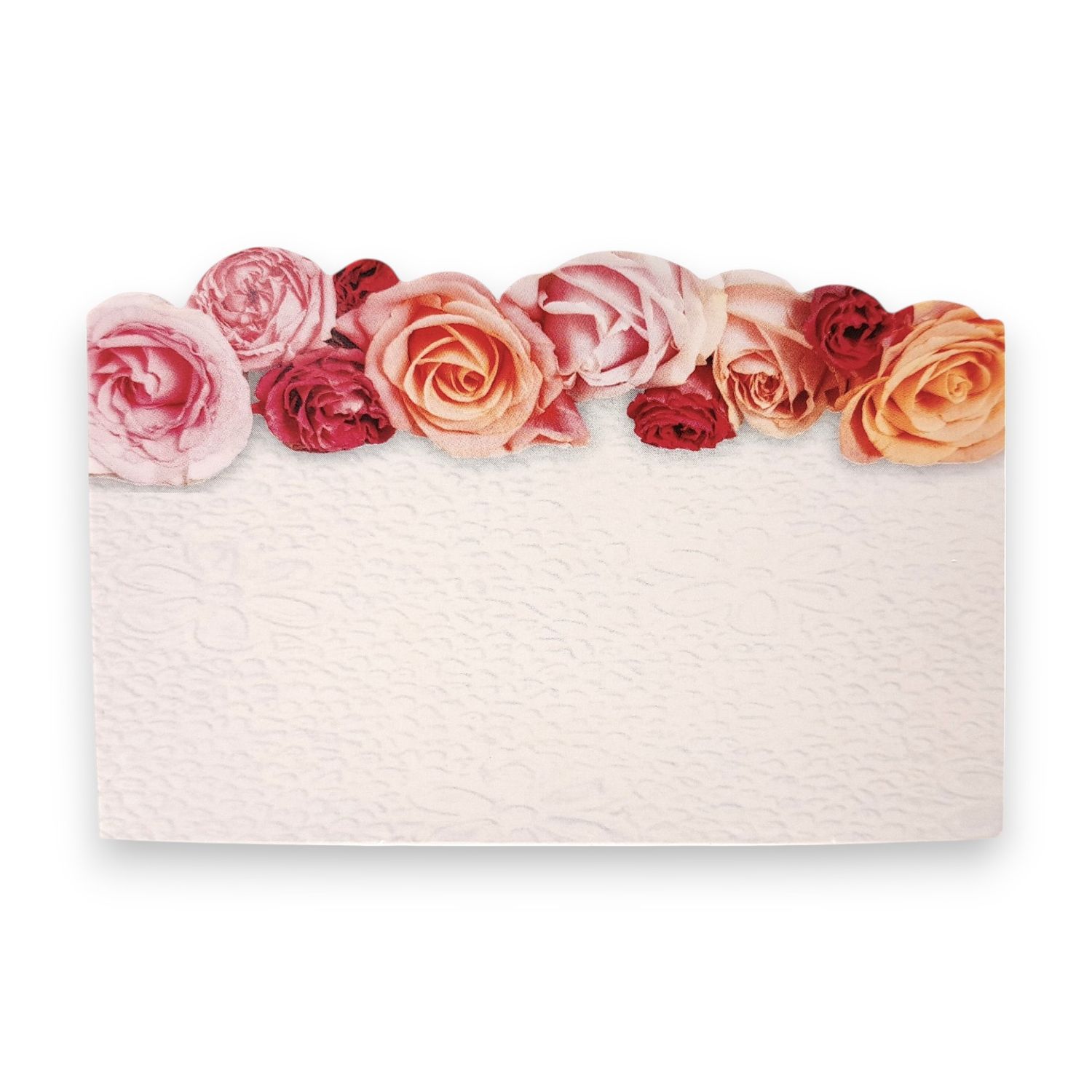 50pc 3.5&quot;x2.25&quot; Enclosure Cards Assorted Roses
