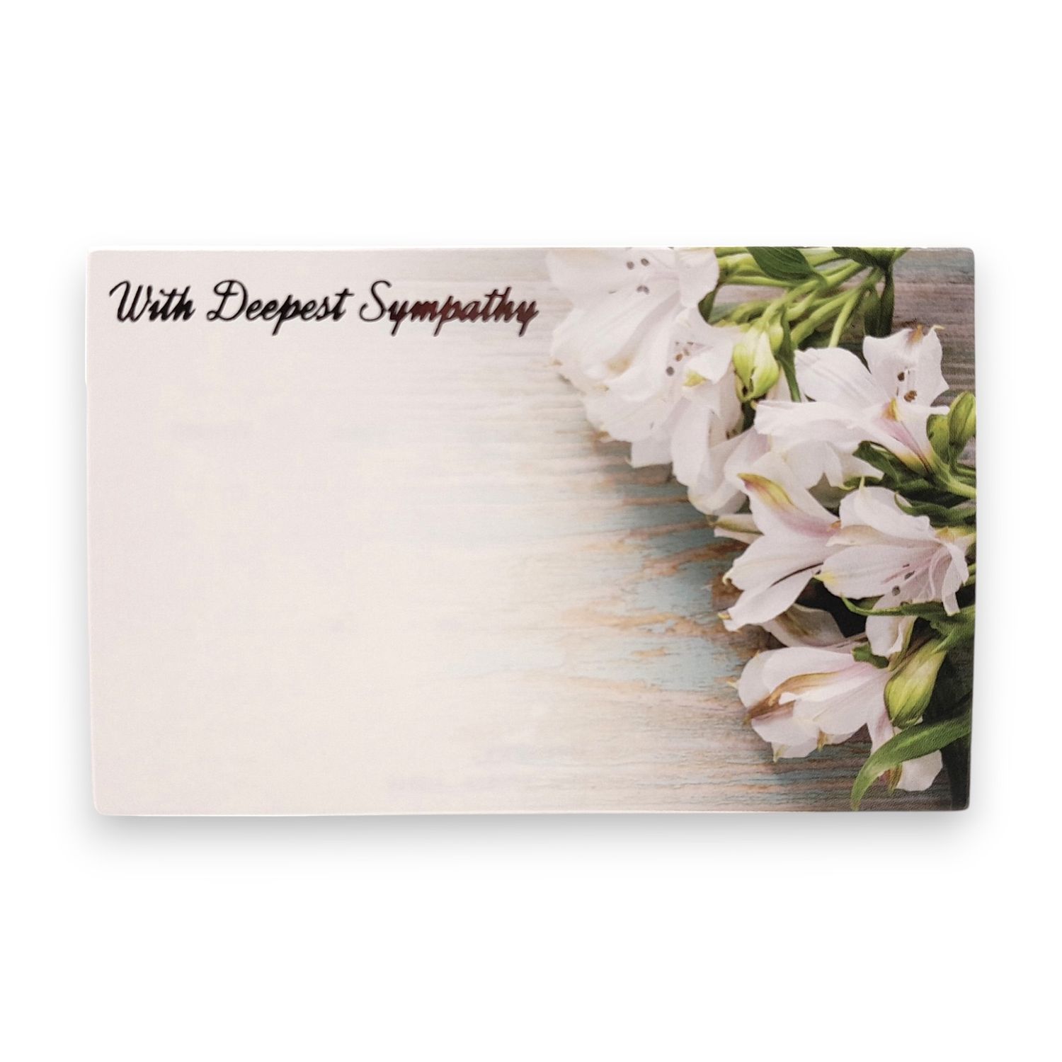 50pc 3.5&quot;x2.25&quot; Enclosure Cards With Deepest Sympathy