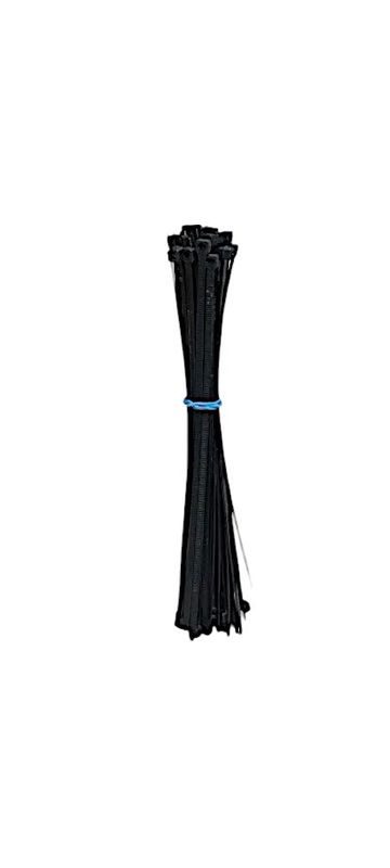 50pc 6&quot; Zip Ties Black