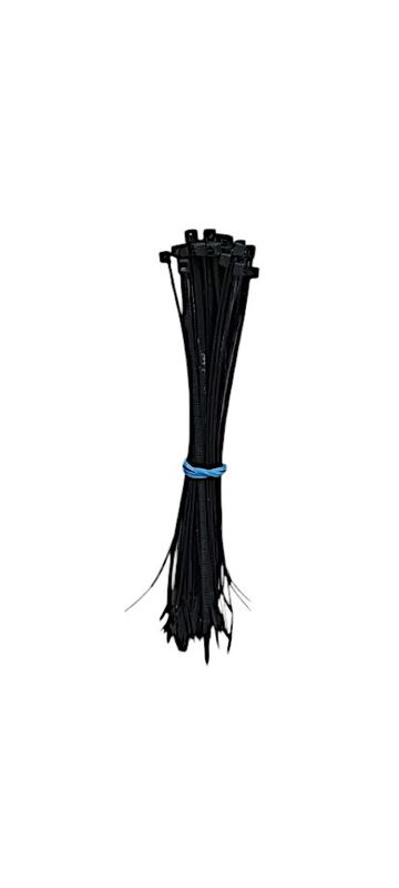 50pc 8&quot; Zip Ties Black