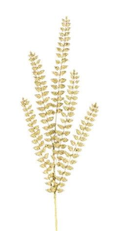 37&quot; Glitter Fern Spray Gold