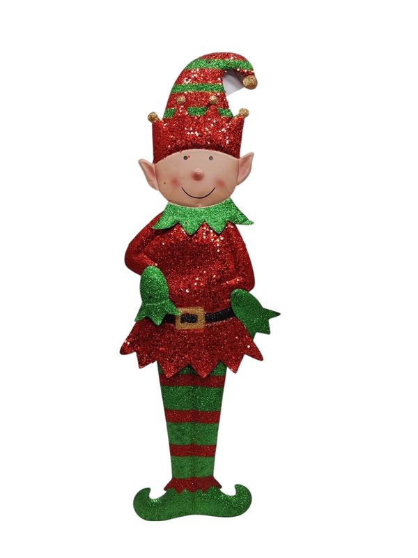 24" Metal Elf Décor
