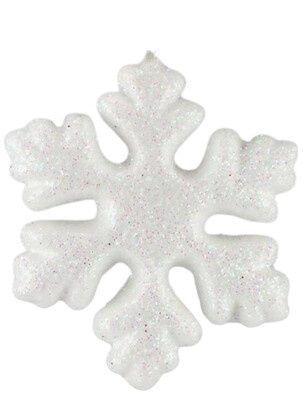 3&quot; Glitter Snowflake Iridescent