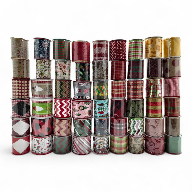4&quot;x10yd Wired Ribbon Assorted