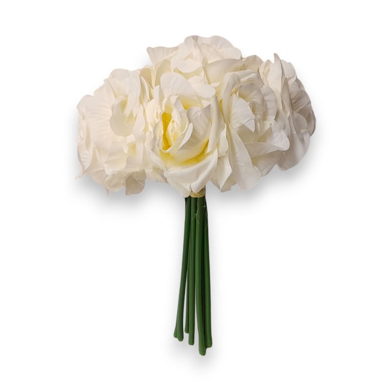 10&quot; Rose Bundle x9 w/2.5&quot; Heads Cream