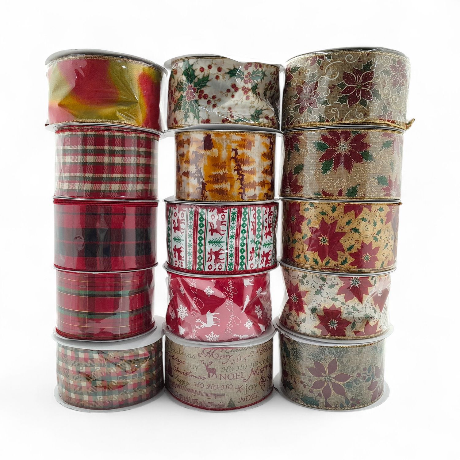 4&quot;x50yd Assorted Wired  Ribbon