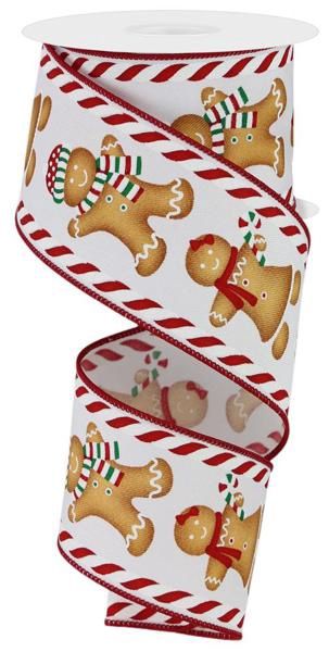 2.5" x 10yd Gingerbread Boy/Girl/Candy 2.5" x 10yd Gingerbread Boy/Girl/Candy