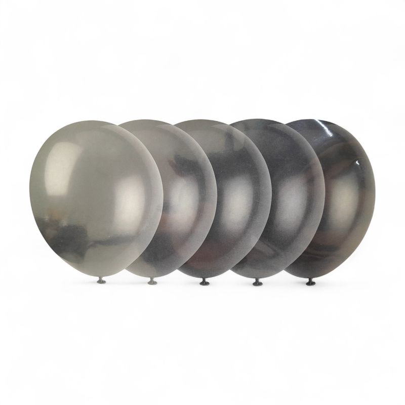 10pc 12&quot; Balloons Jet Black