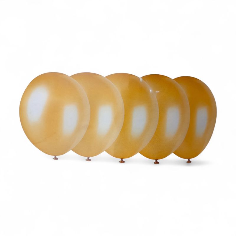 8pc 12&quot; Pearlized Balloons Gold