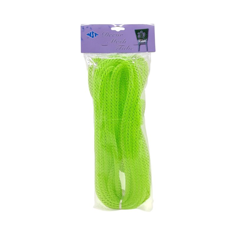 8mm x 15yd Mesh Tubing Apple Green
