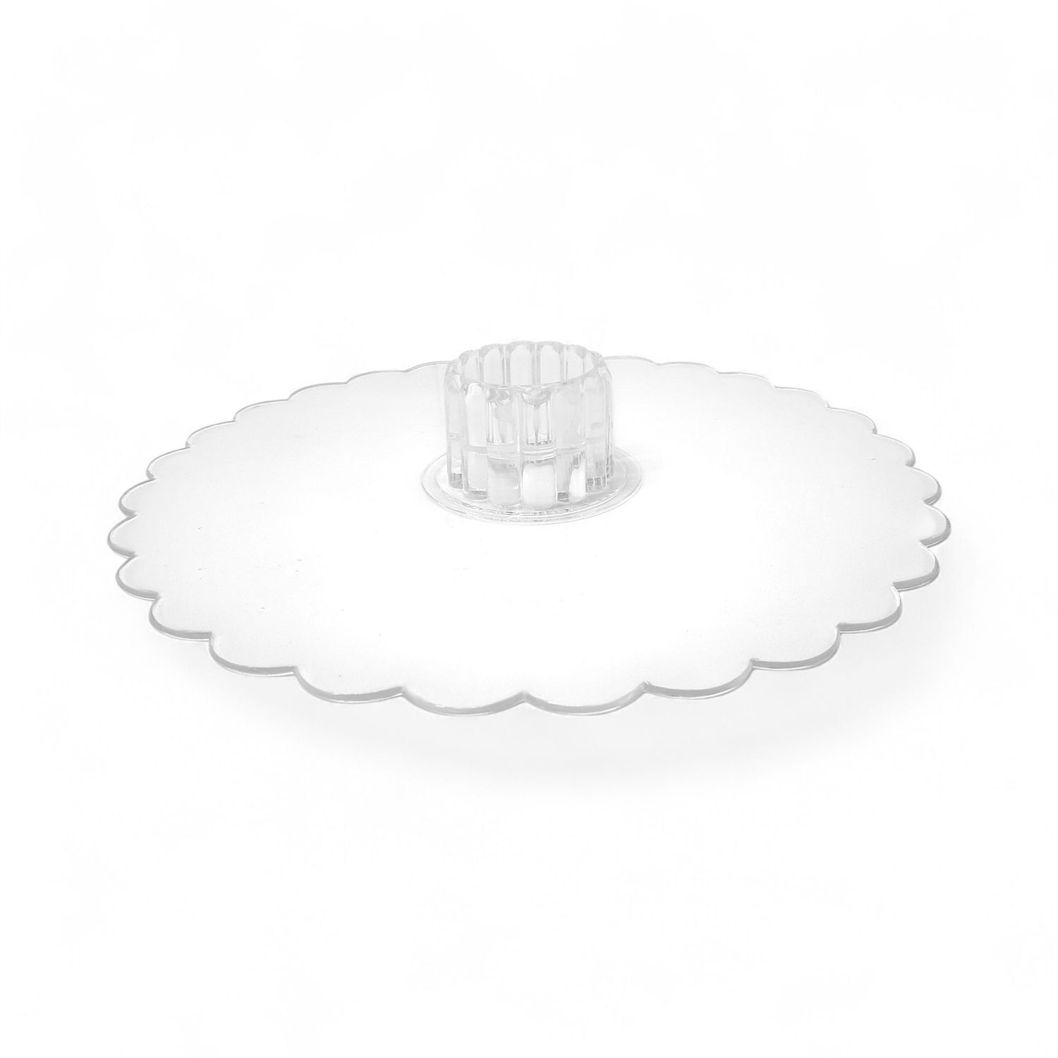 10" Scalloped Plate Clear (Plastic)