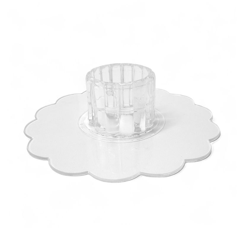 6&quot; Scalloped Plate Clear (Plastic)