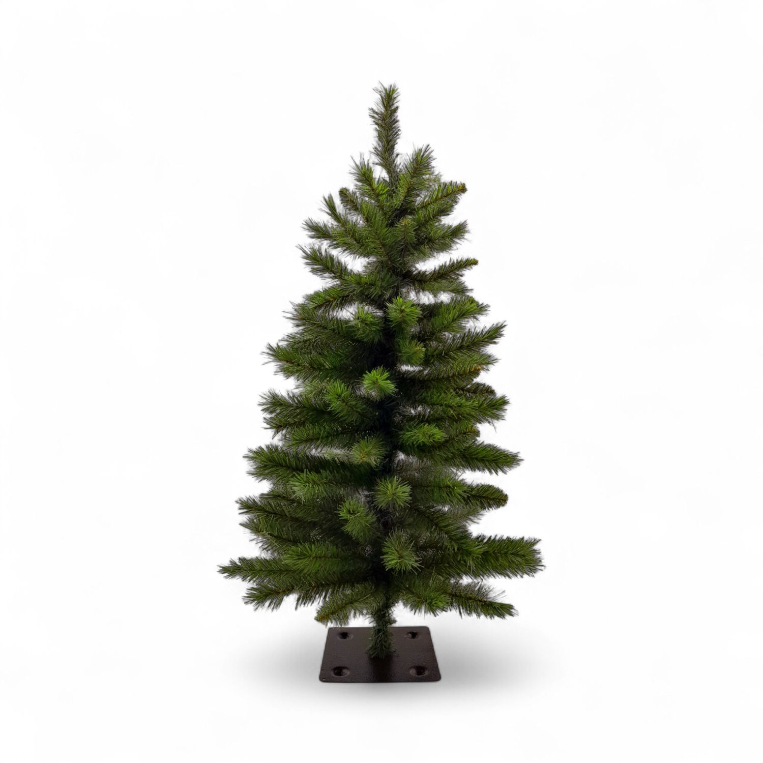3&#39; Slim Spruce Tree  w/Black Metal base
