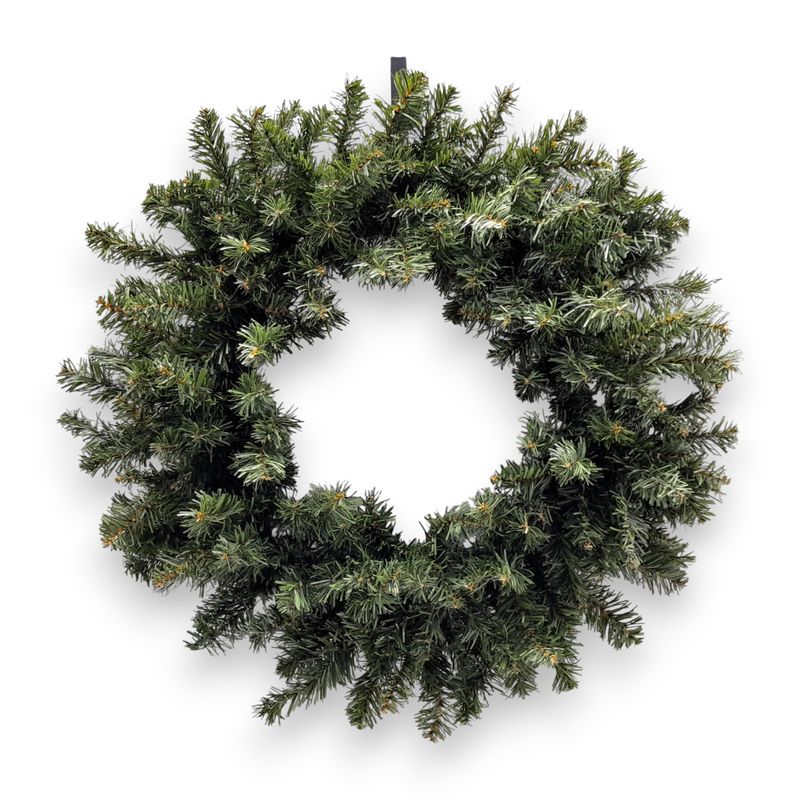 20&quot; Canadian Pine Double  Wreath Green