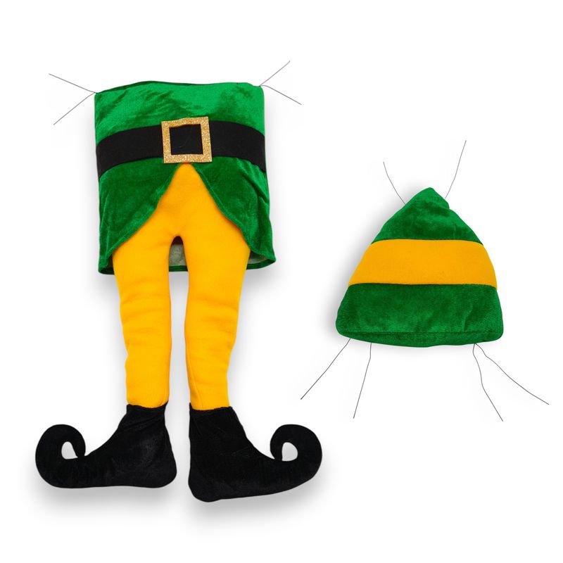 2pc Elf Wreath Enhancement Green/Yellow/Black