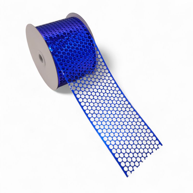 3.25"x50yd Honeycomb Punchinello Ribbon Royal 3.25"x50yd Honeycomb Punchinello Ribbon Royal
