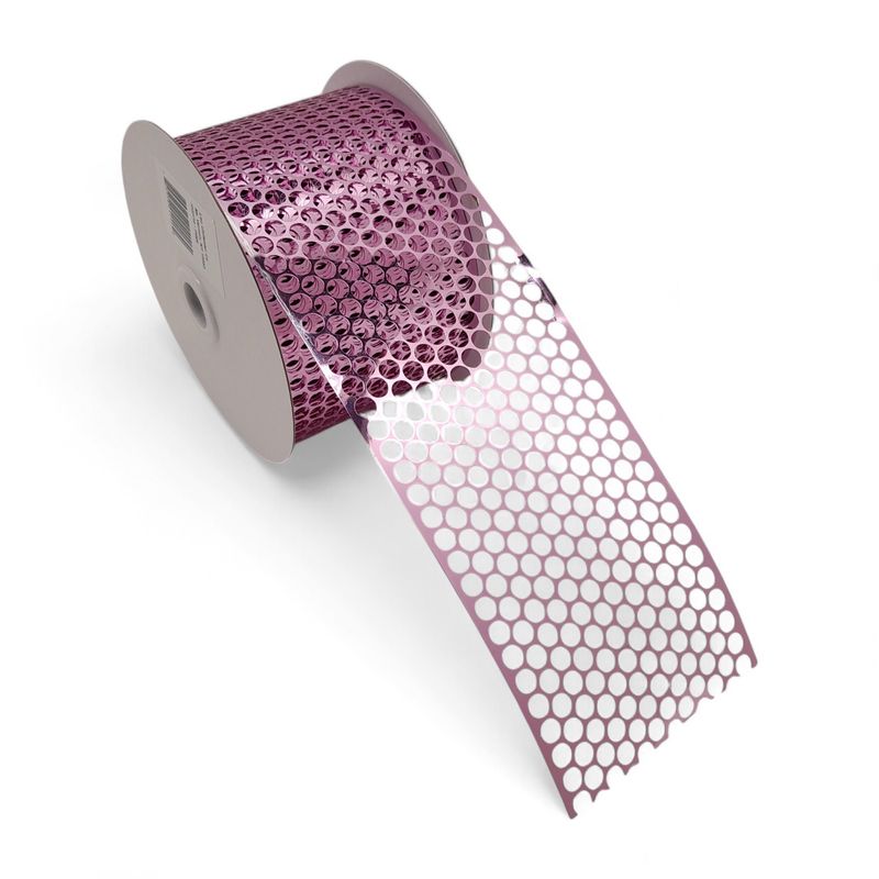 3.25"x50yd Honeycomb Punchinello Ribbon Pink 3.25"x50yd Honeycomb Punchinello Ribbon Pink