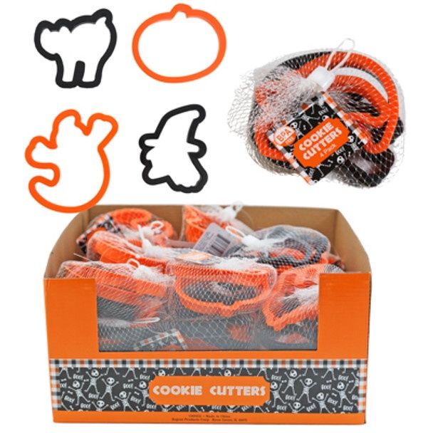 4pc Halloween Cookie Cutters