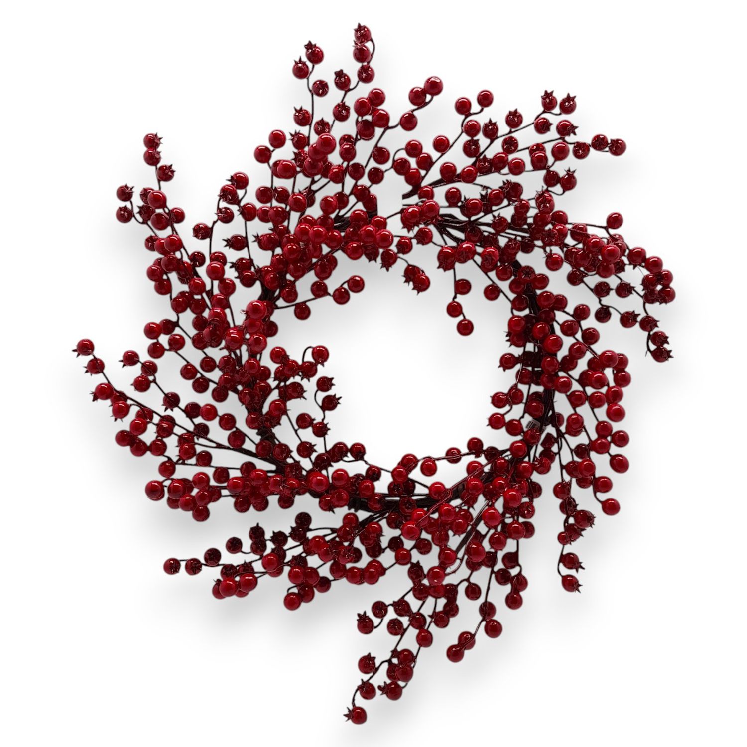 18&quot; Weather Resistant Berry Wreath Red