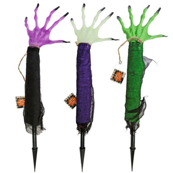 24&quot; Creepy Hand Yard Stake Assorted
