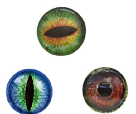 2pc 5.9&quot; Giant Creature Eye w/Adhesive Backing Assorted