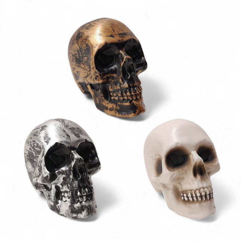 4.3&quot;x5.1&quot;x7&quot; Plastic Skull Assorted