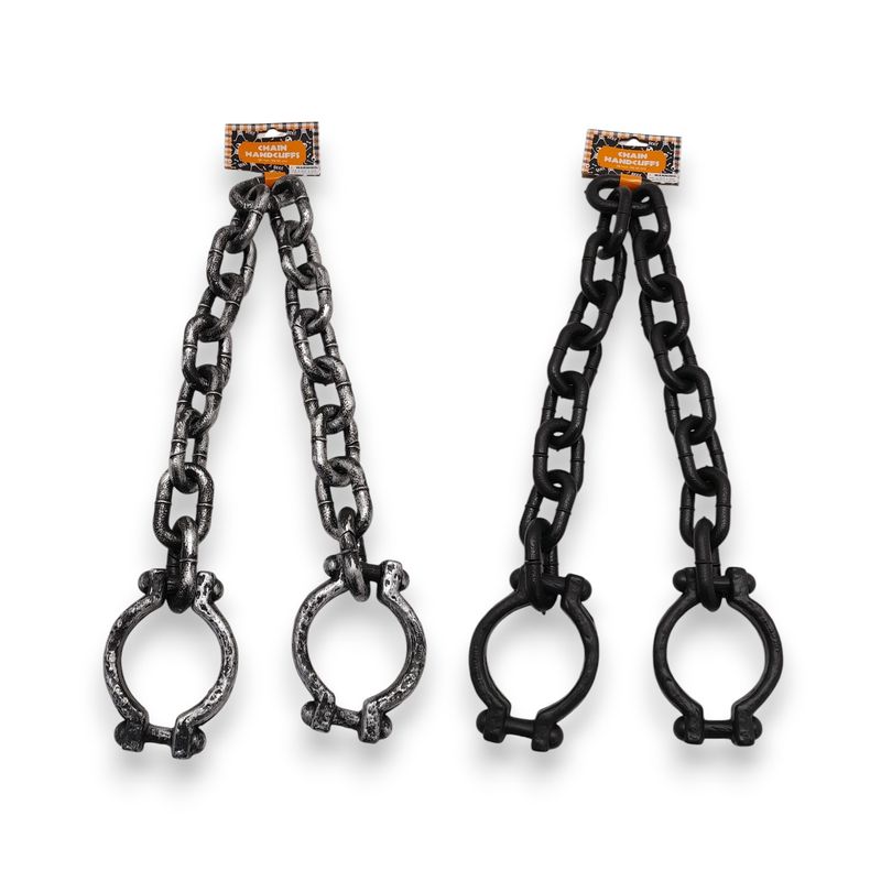 38&quot; Chain w/Handcuffs Halloween Prop