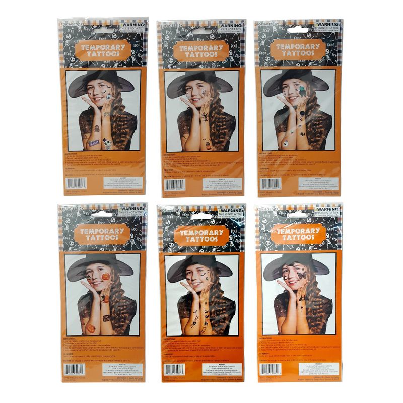 Halloween Temporary Tattoos Assorted