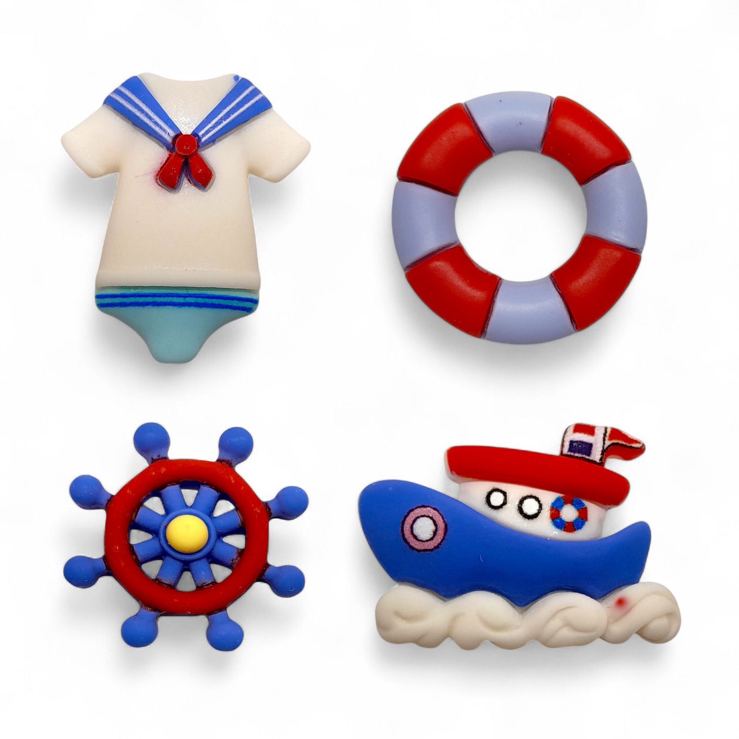 Ahoy Baby Nautical Sailing Embellishments 4pc
