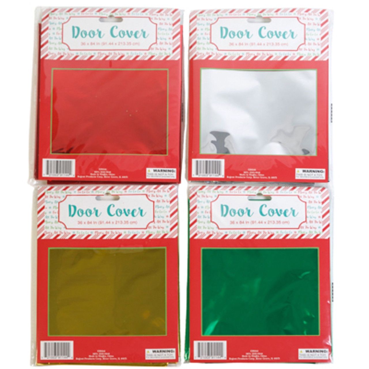 36"x84" Foil Door Cover Assorted