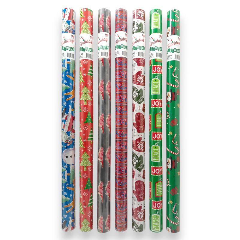 85sq ft  Christmas Wrap Assorted (1 Piece)