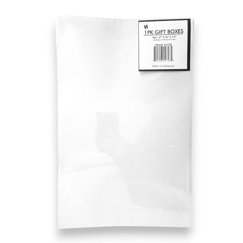11.25"x17"x2.5" Gift Box White