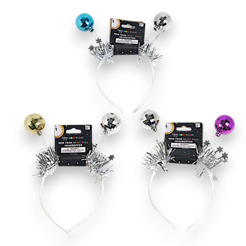 New years Disco Ball Headband Assorted