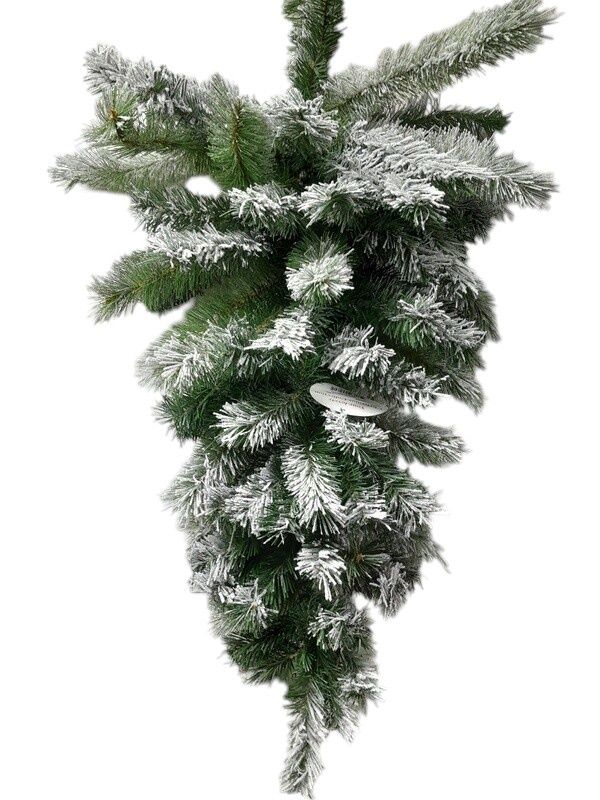 30" Flocked Rocky Mountain Pine Teardrop