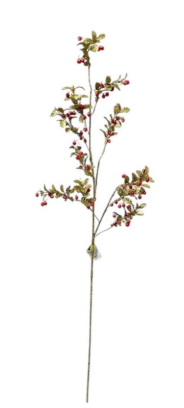 33.5" Icy Holly Berry Spray Red/Green