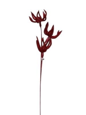 31&quot; Poinsettia Spray X3 Red