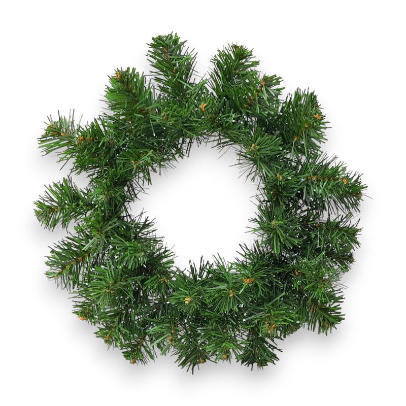 12" Frosted Black Forest Candle Ring