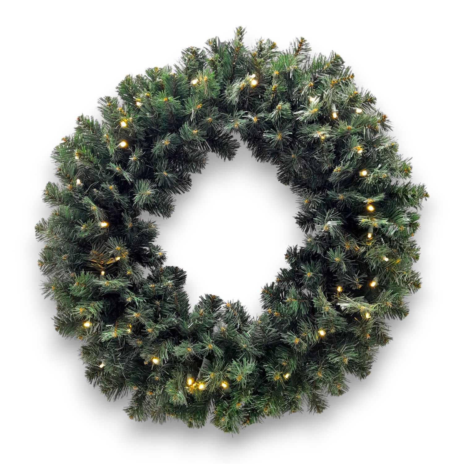 *30" Led Italian Fir Wreath