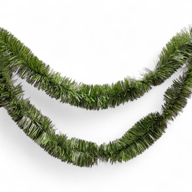 25&#39;x3&quot; (4ply) Rope Pine Garland Green