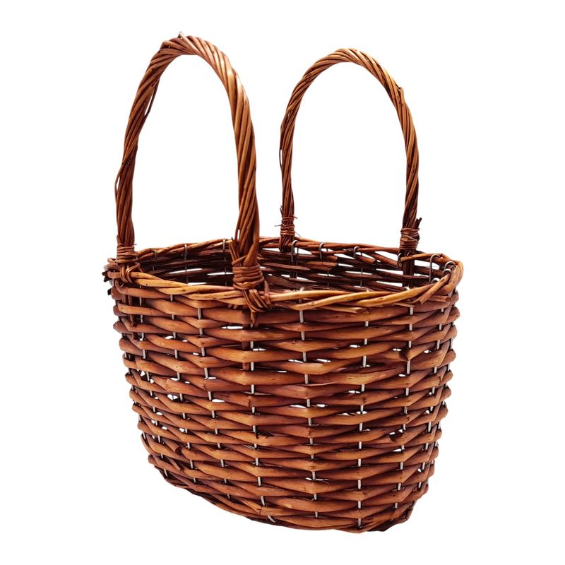 Double Handle Oval Basket Brown (MD)