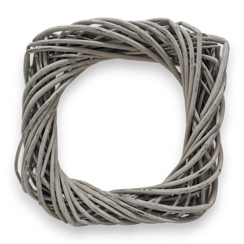 14&quot; Square Wicker Wreath