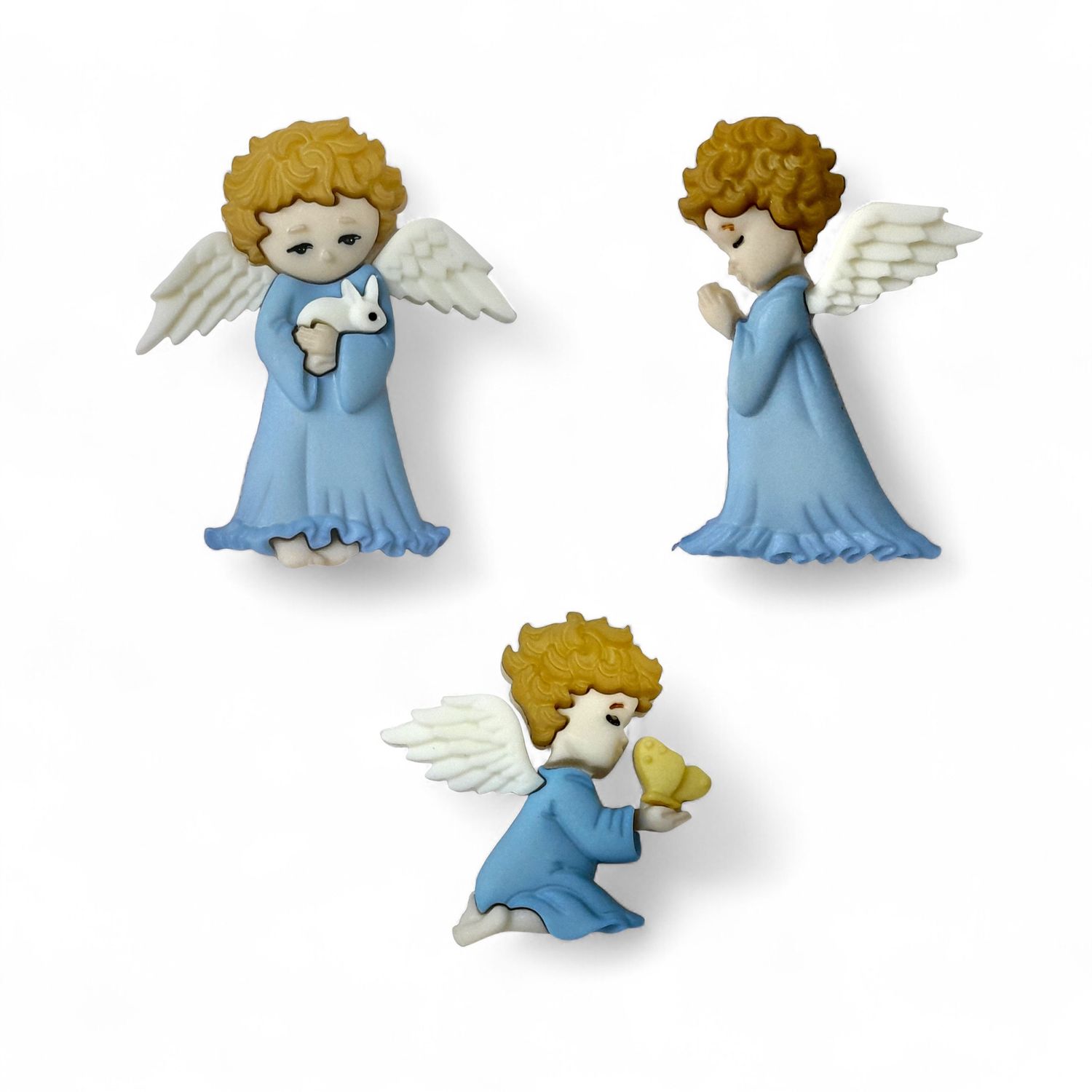 Cherished Angels Buttons 3pc