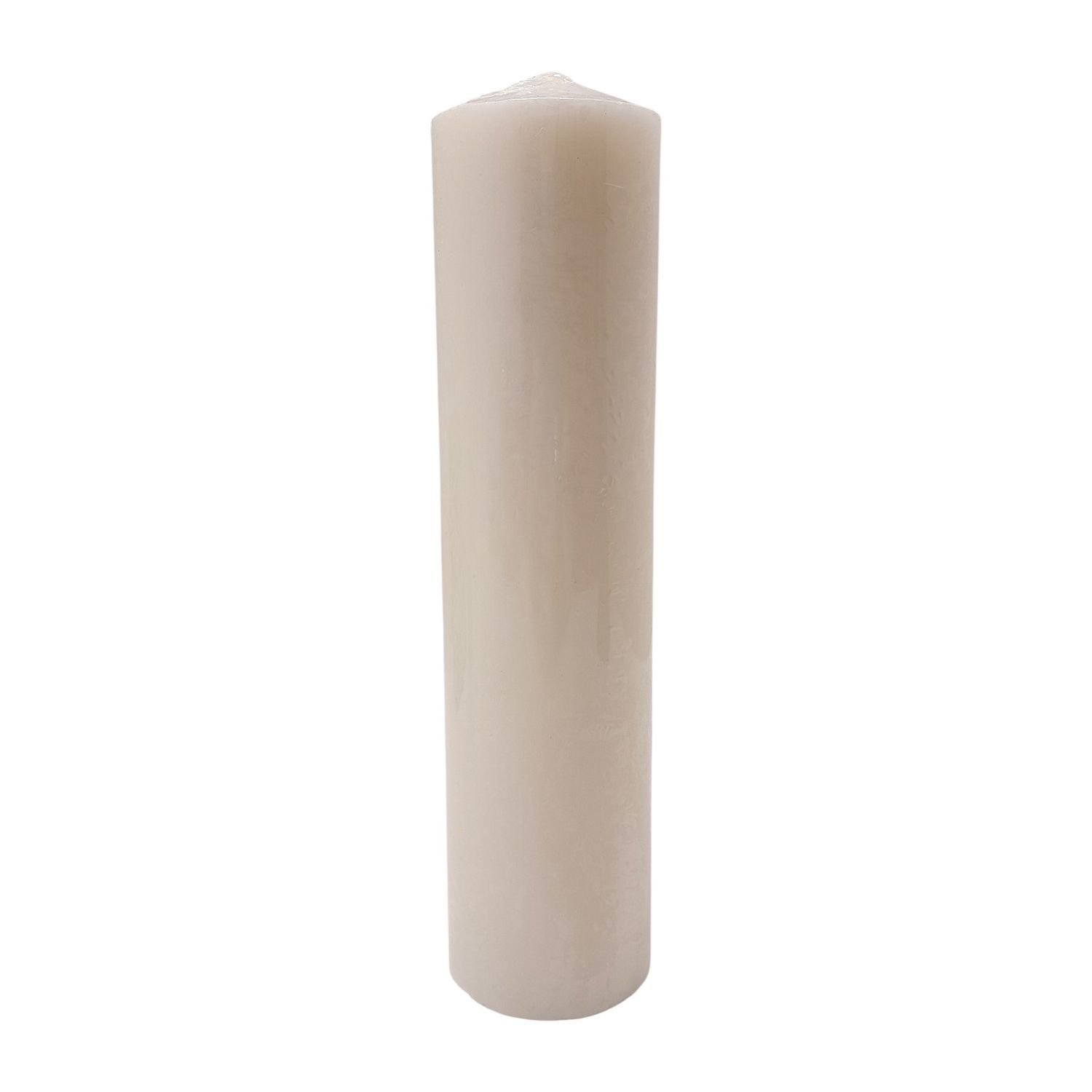 3&quot;x12&quot; Unscented Pillar Candle White