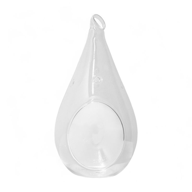 7" Teardrop Hanging Votive Holder Clear (Glass)