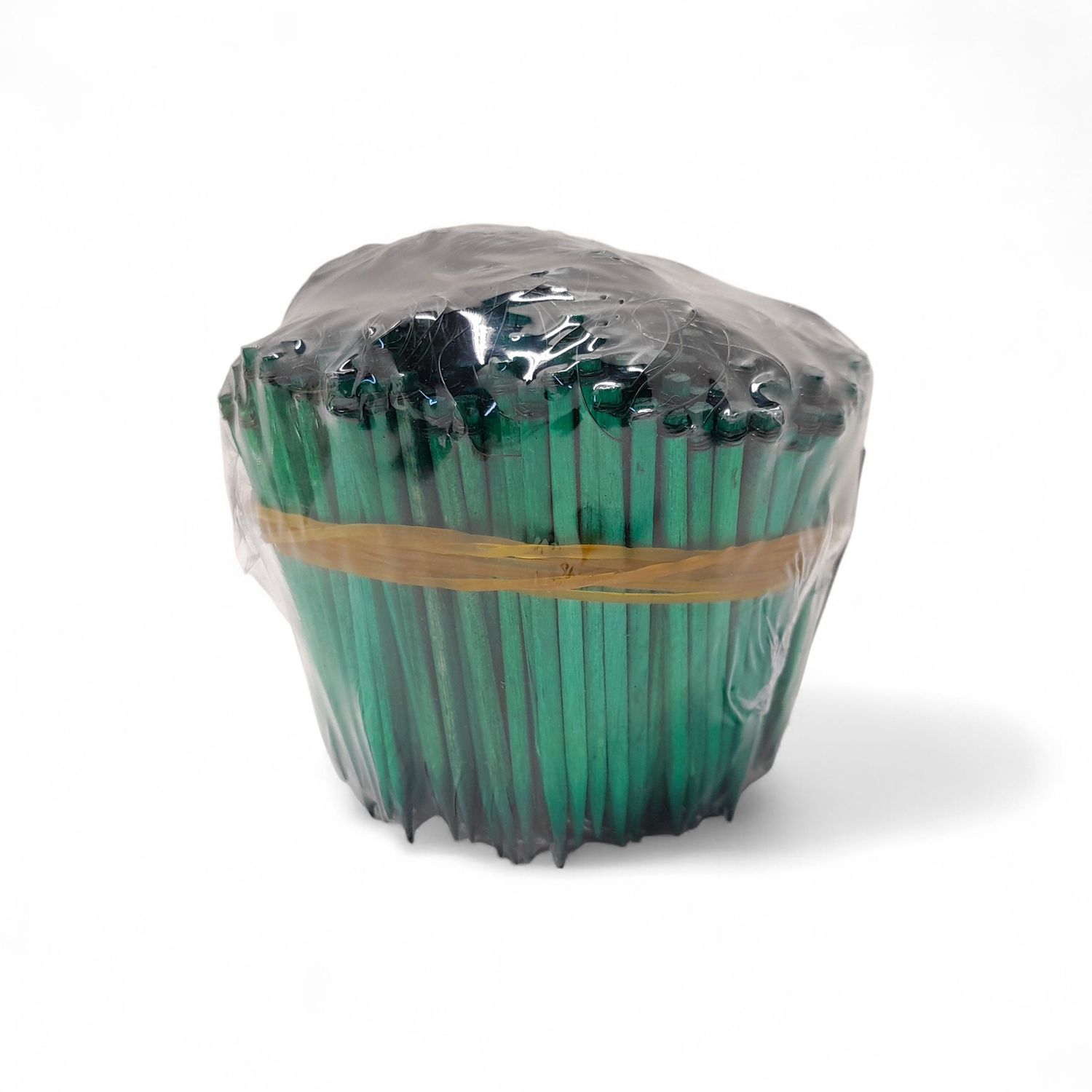 500pc 2.5" Wired Wood Picks Green