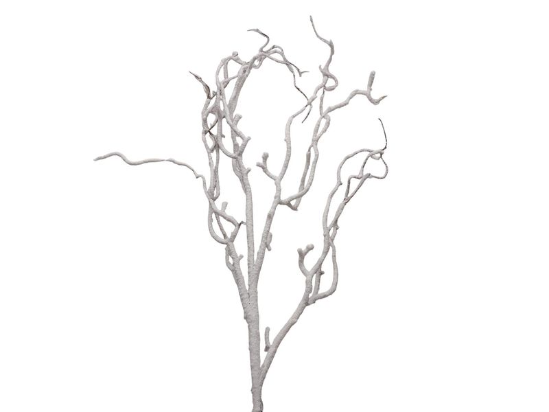 41" White Snowy Twig Branch