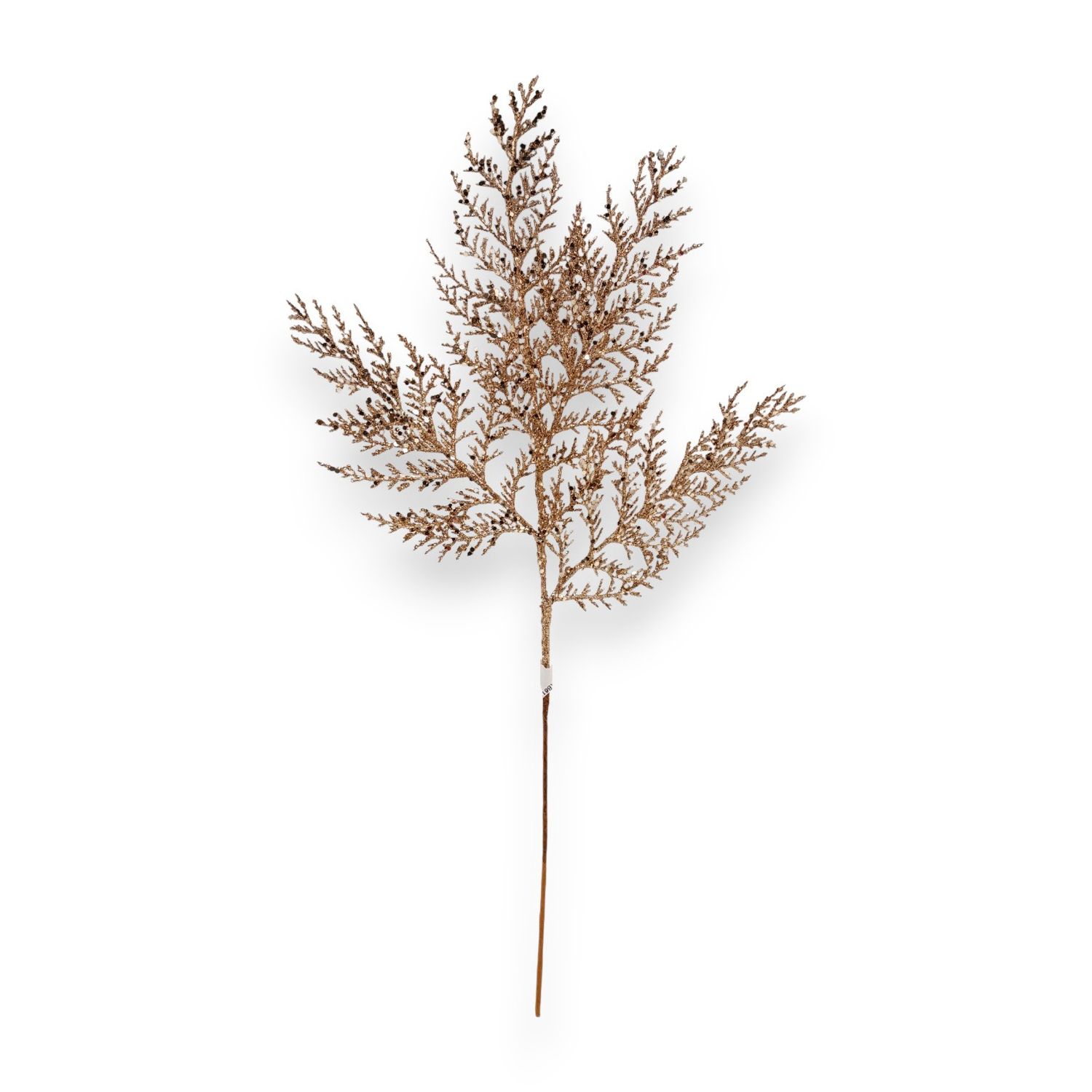21" Glitter Cedar Spray  Gold