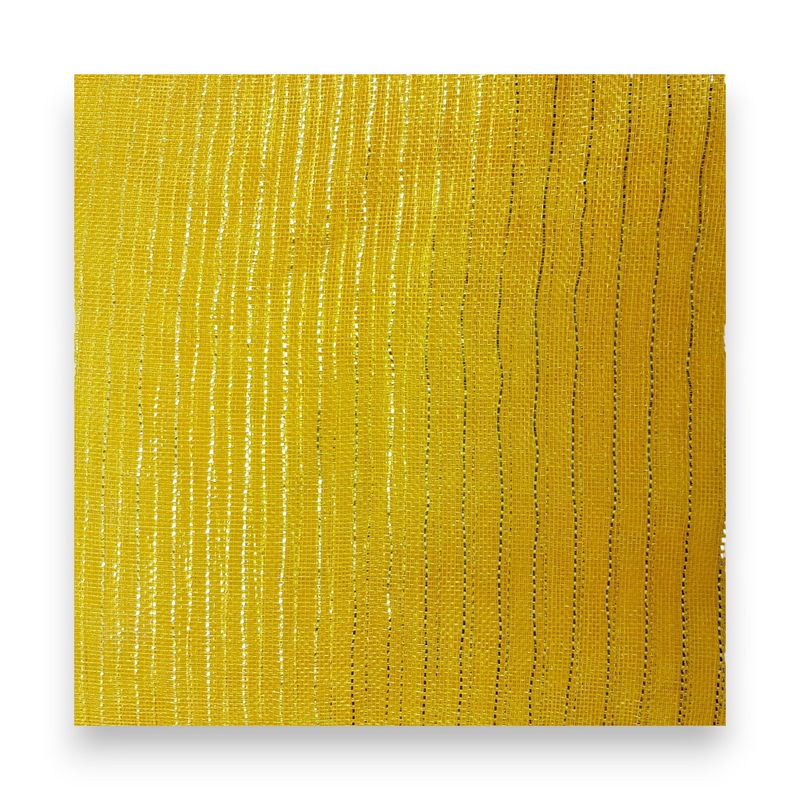 40pc 10.5&quot; Square Fine Weave Metallic Mesh Bright Gold w/Gold Foil