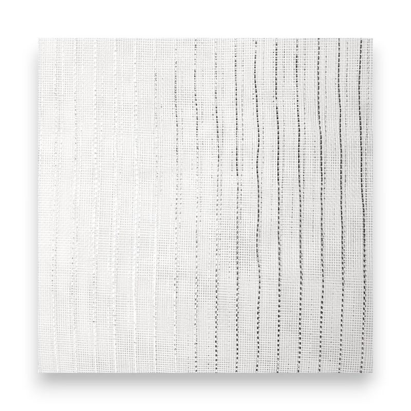 40pc 10.5&quot; Square Fine Weave Metallic Mesh White w/Silver Foil