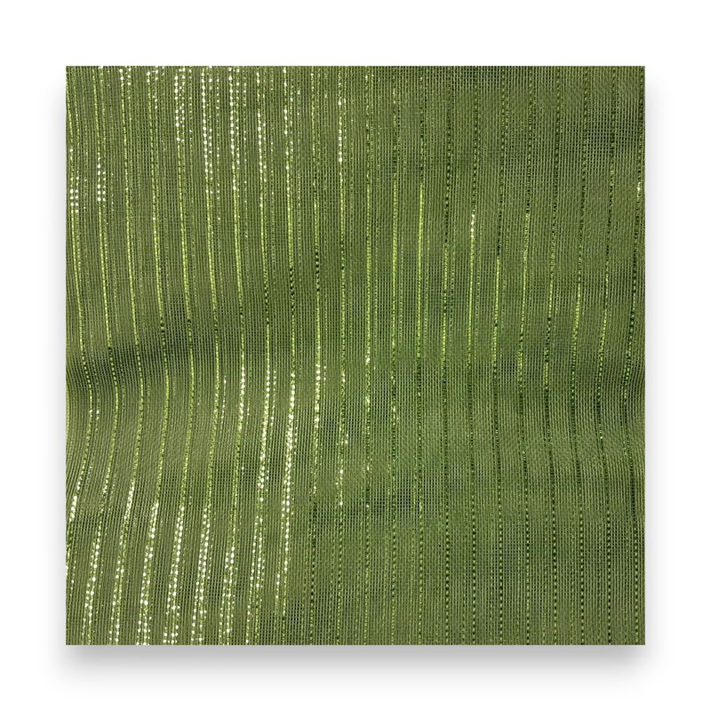 40pc 10.5&quot; Square Fine Weave Metallic Mesh Moss/Apple w/Moss/Apple Foil